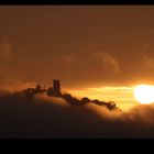 Drachenfels Königswinter bei Sonnenaufgang