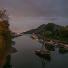 Drachenfels mit Boot