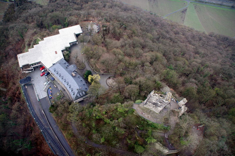 Drachenfels von oben