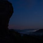 Drachenfels vor Sonnenaufgang