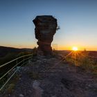 Drachenfels zum Sonnenuntergang 