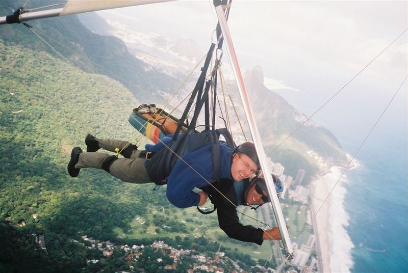 Drachenfliegen über Rio de Janeiro, Brasilien - Hang glider over Rio de Janeiro, Brazil