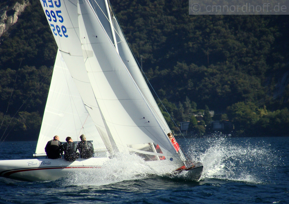 Drachenregatta auf dem Gardasee (Okt. 2011) - Beinahe-Kollision