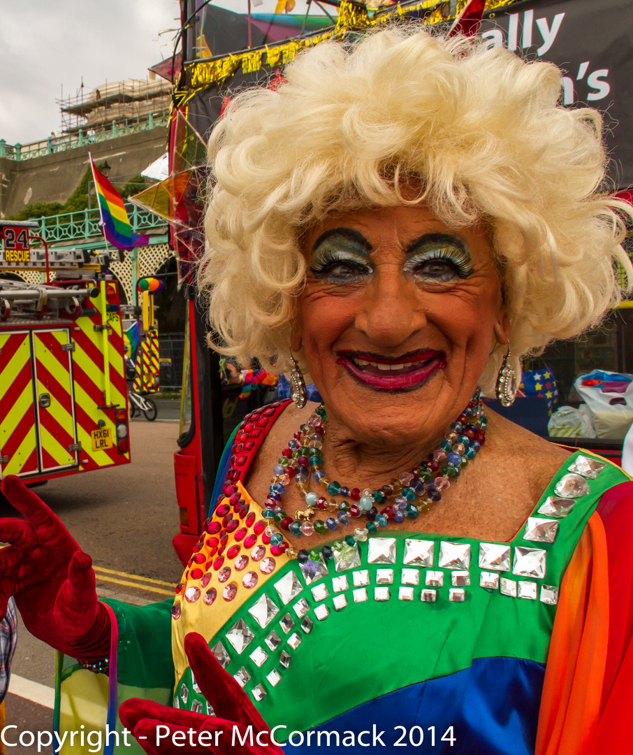 Drag Queen at Brighton Pride Festival 2014