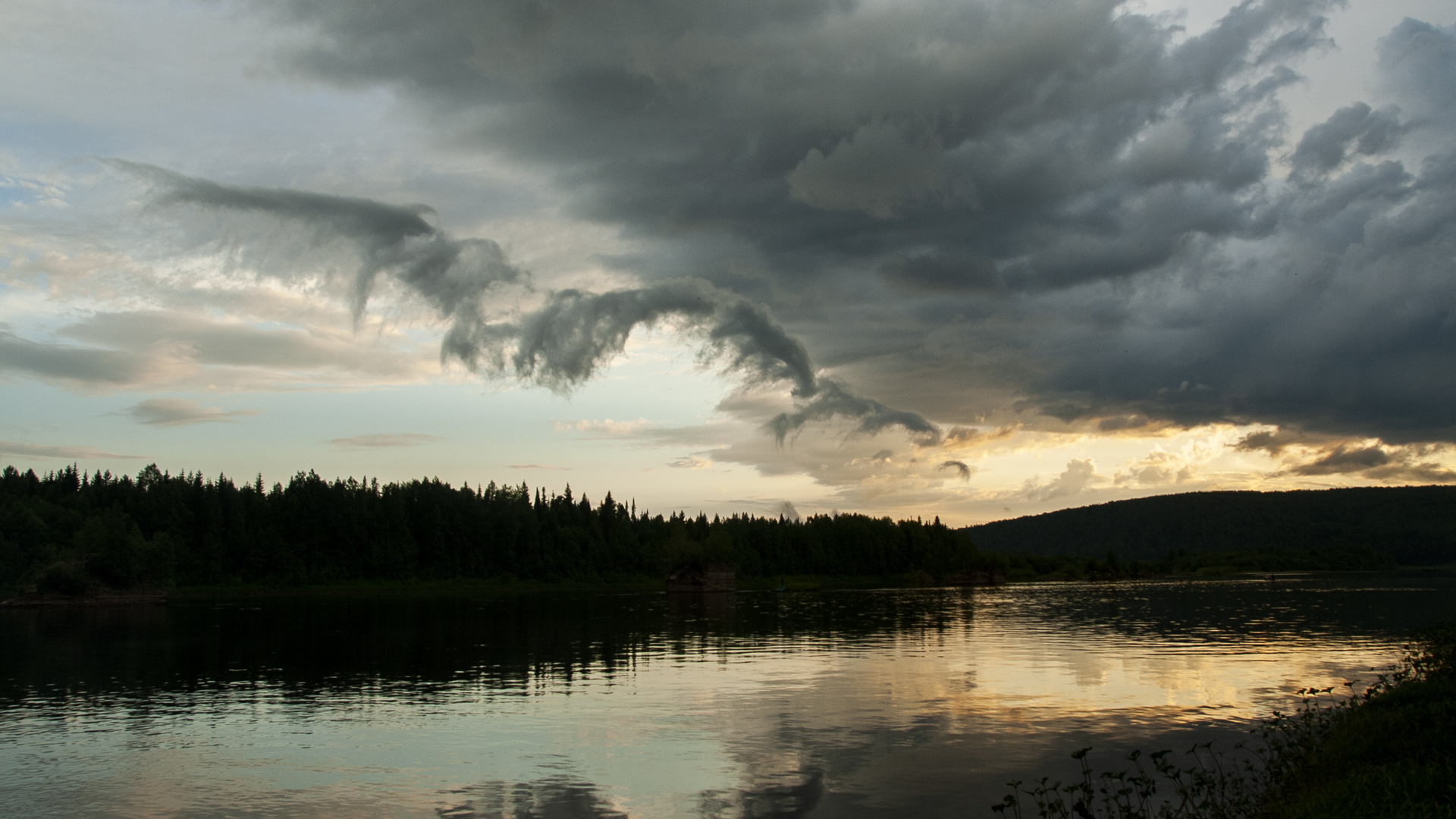 Dragon over river