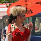 Dragqueen während der Parade beim CSD-Frankfurt 2014