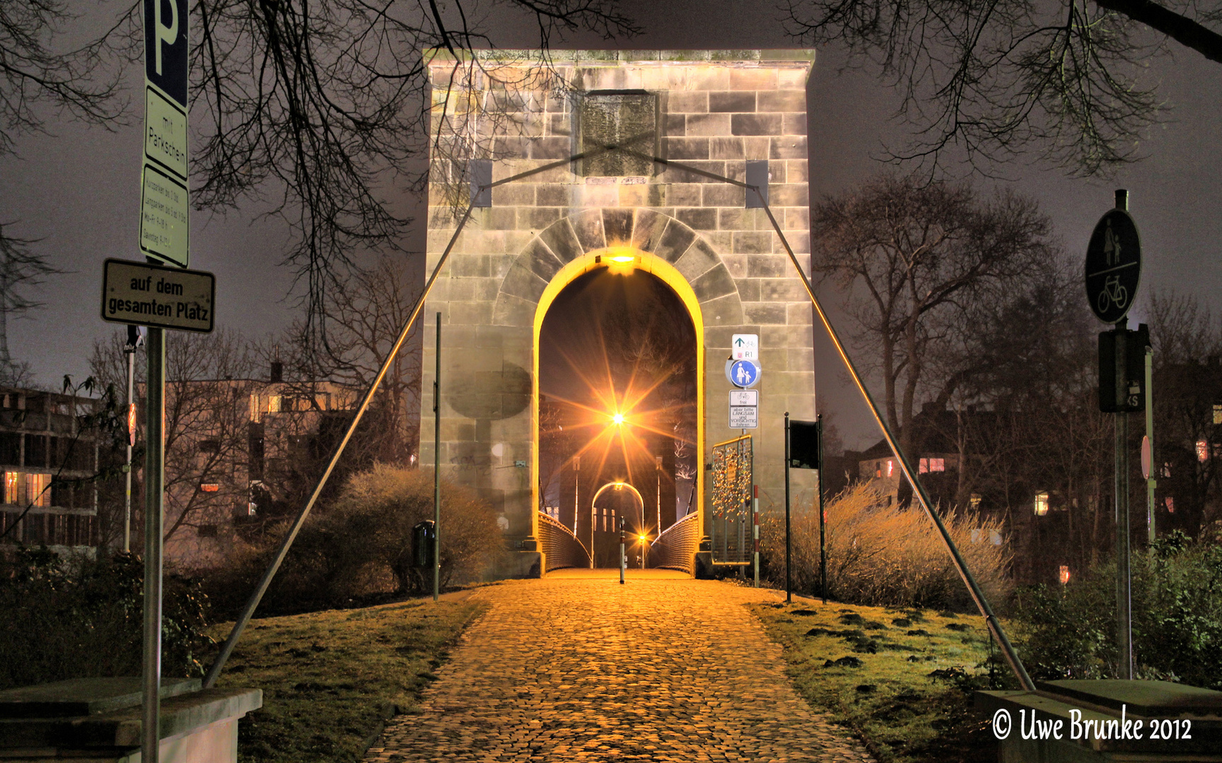 Drahtbrücke in Kassel