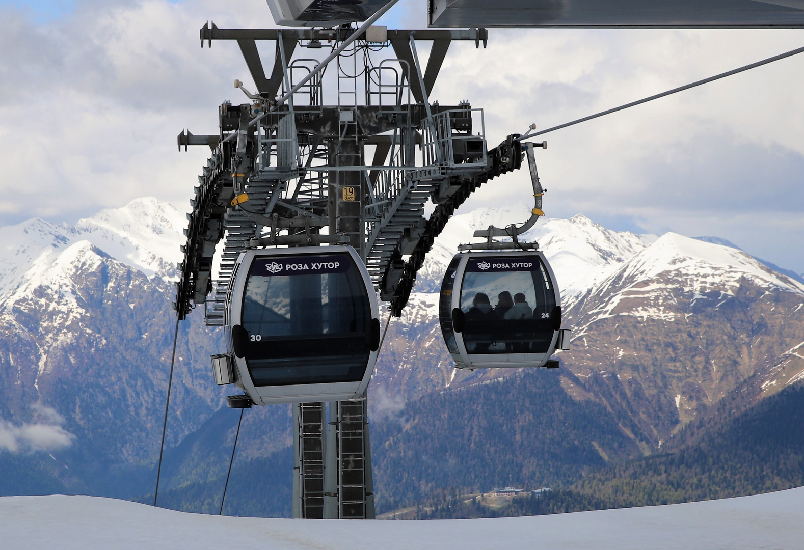 Drahtseilbahn Rosa Chutor bei Sotschi 