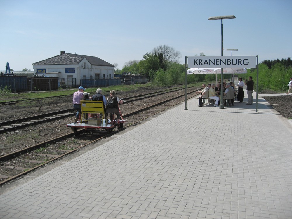 Draisinenbahnhof Kranenburg.