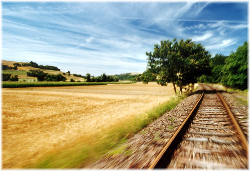 Draisinenfahrt im Saarland