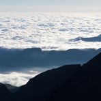 Drakensberg, Northern Traverse - Morgens der Blick hinunter nach Kwa-Zulu-Natal