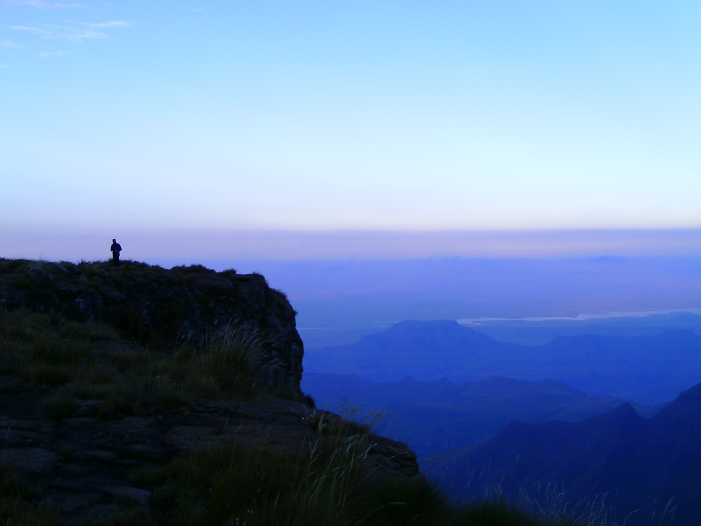 Drakensberge nach einer langen Wanderung