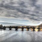 dramatic sky over the bridge