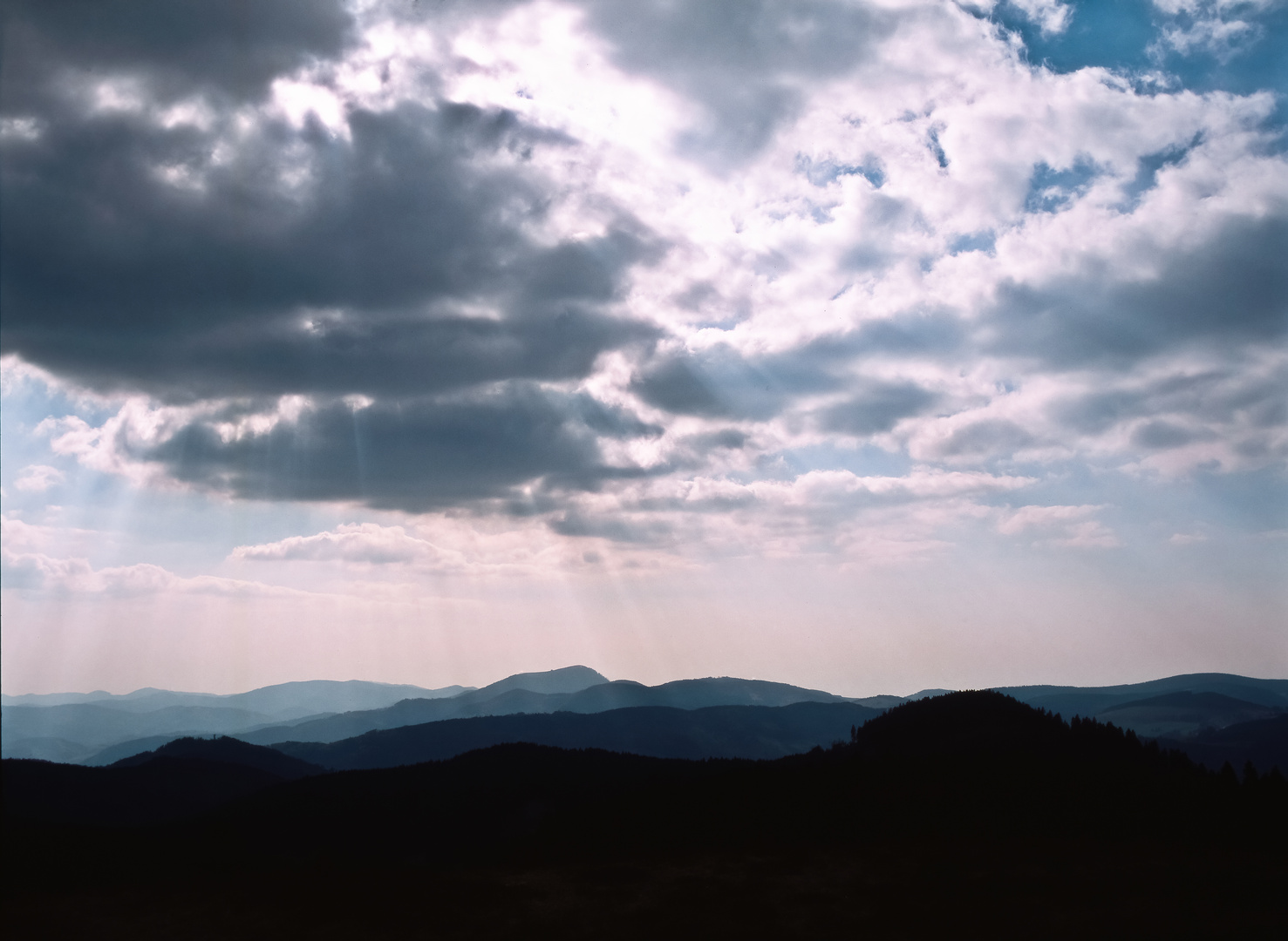 DRAMATIC SKY SCENE ON HERZOGENHORN - BLACK FOREST