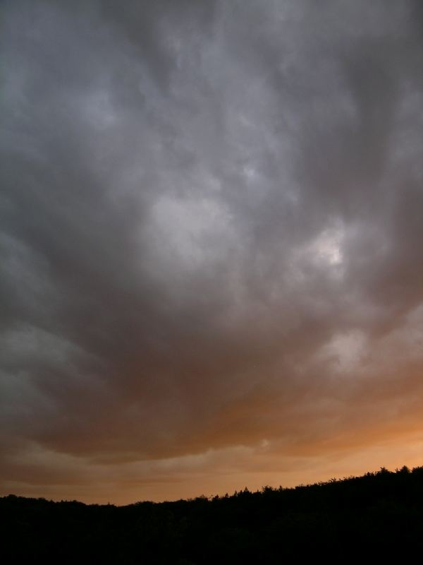 Dramatische Abendwolken