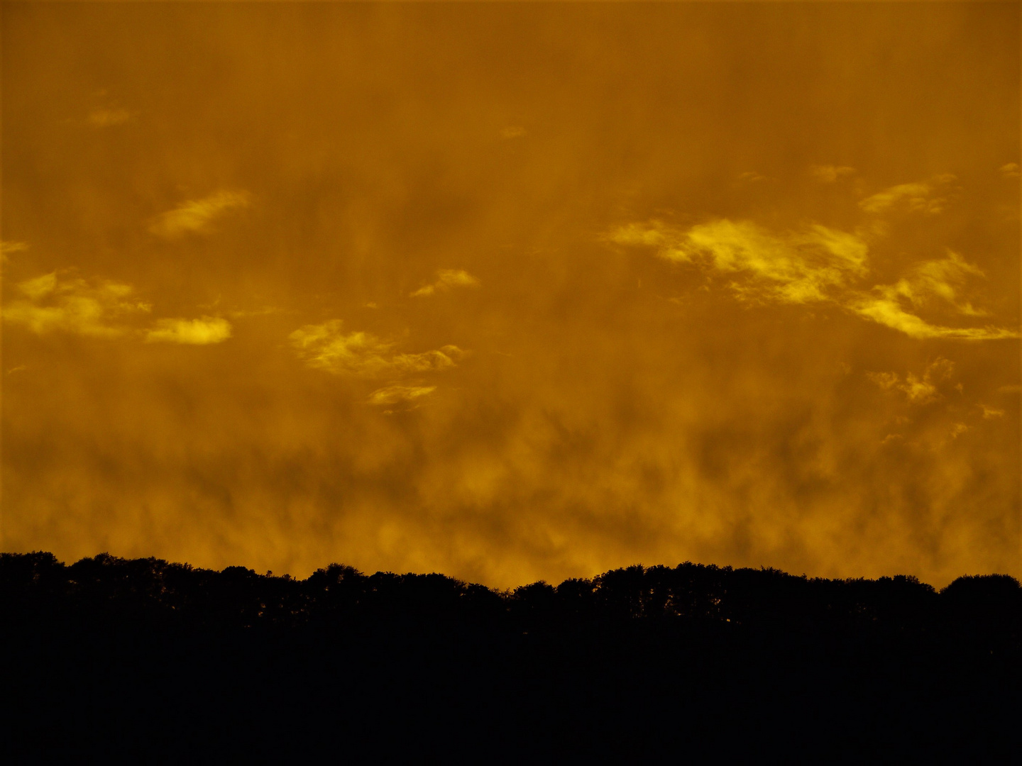 Dramatische Lichtstimmung - Sonnenuntergangsszene an der Mosel 2011