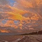 Dramatische Regenbogenszenerie