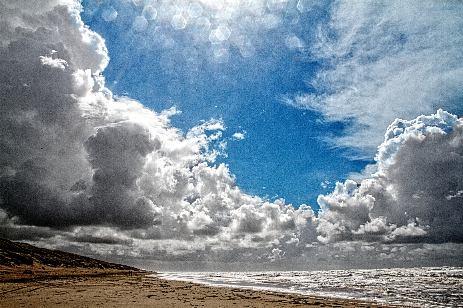 Dramatischer Himmel Nordsee