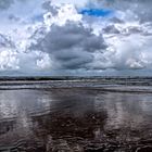 Dramatischer Himmel Nordsee Bergen