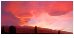 Dramatischer Himmel über Neuseeland