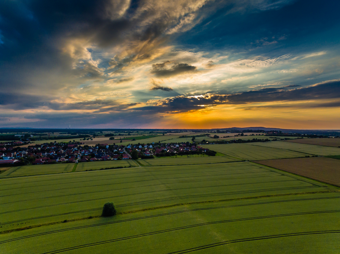 Dramatischer Himmel über Sachsenhagen #1