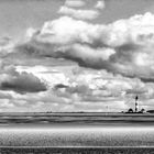 Dramatischer Himmel über Westerhever