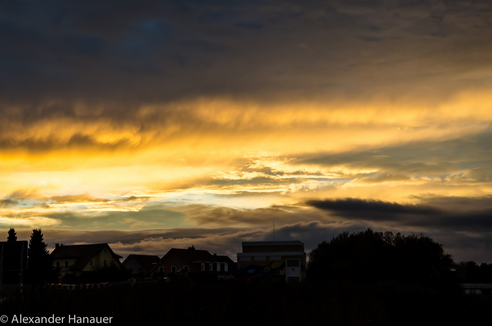 Dramatischer Sonnenuntergang