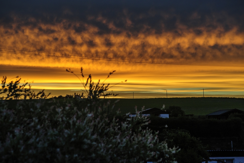 dramatischer Sonnenuntergang