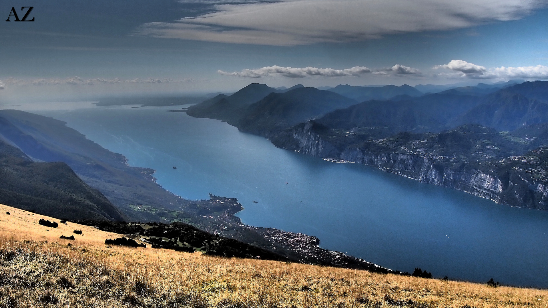 Dramatischer Überblick vom Monte Baldo