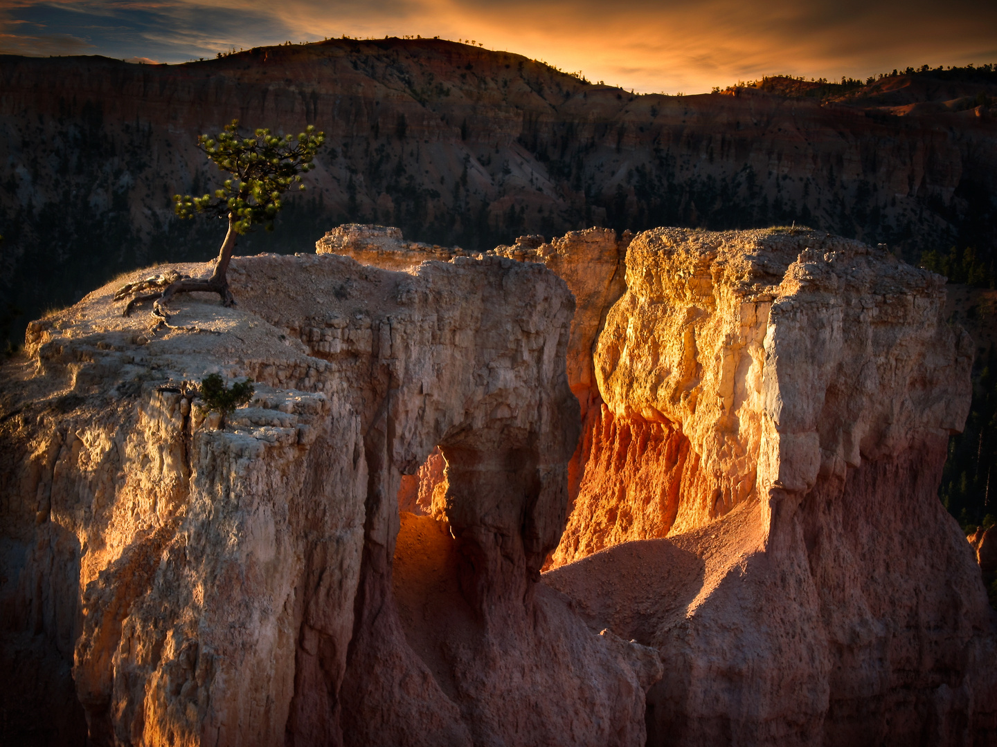 Dramatisches Licht in dramatischer Landschaft