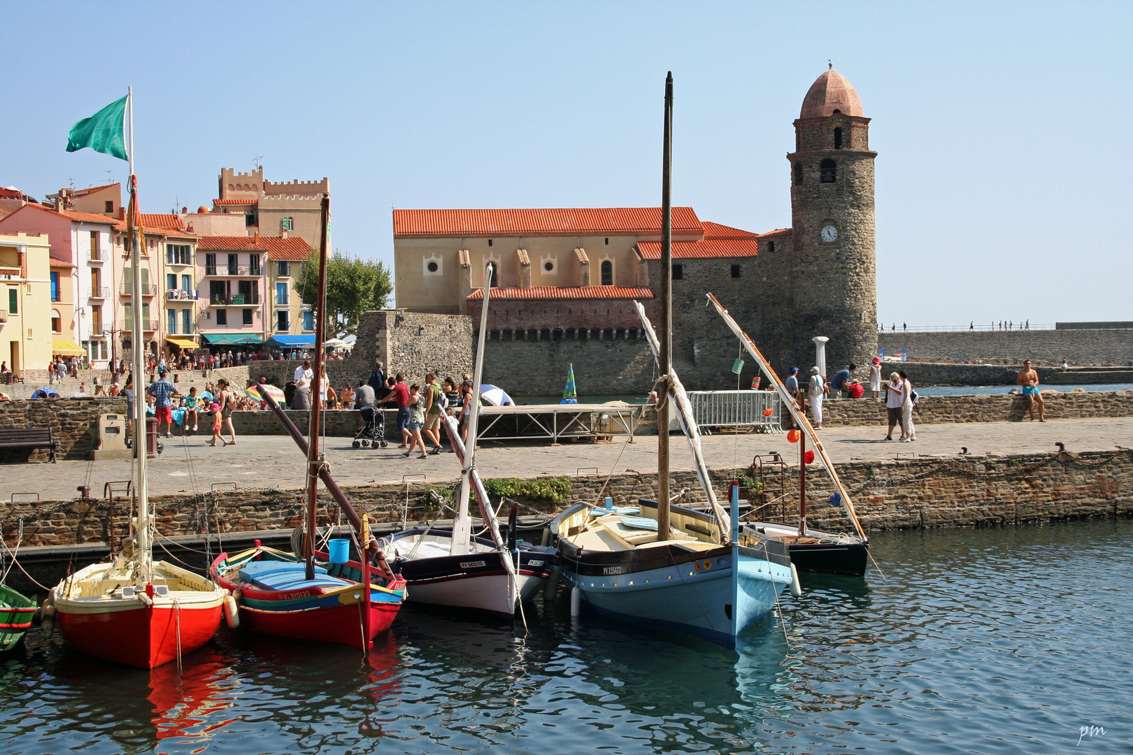 drapeau vert sur COLLIOURE