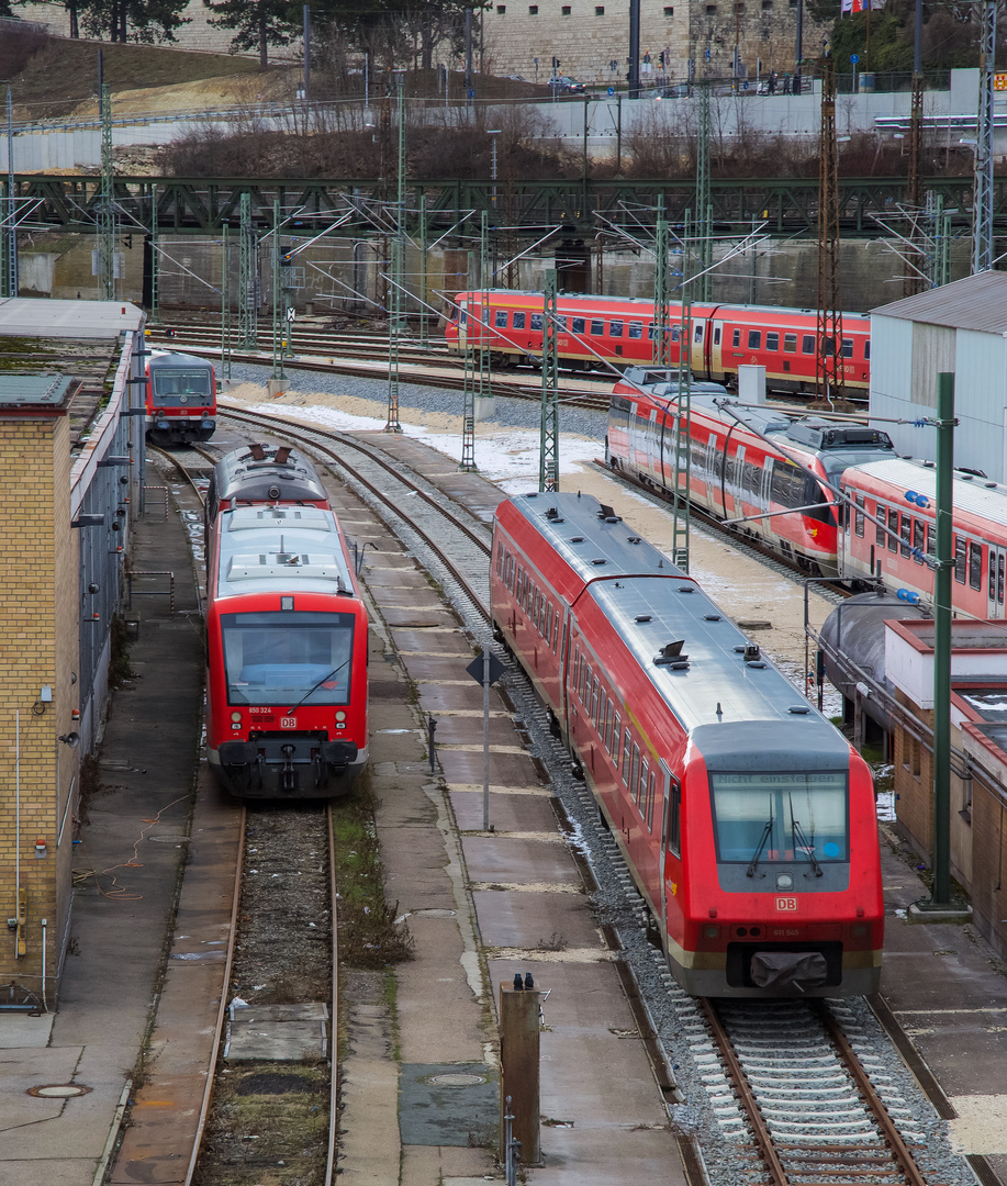 Draufblick für Triebwagenfreunde