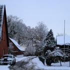 Draußen im Schnee 