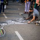 Drawing on the street...