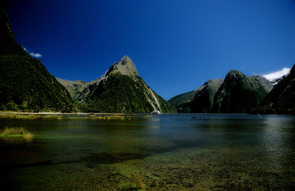 Dream weather at Milford Sound.