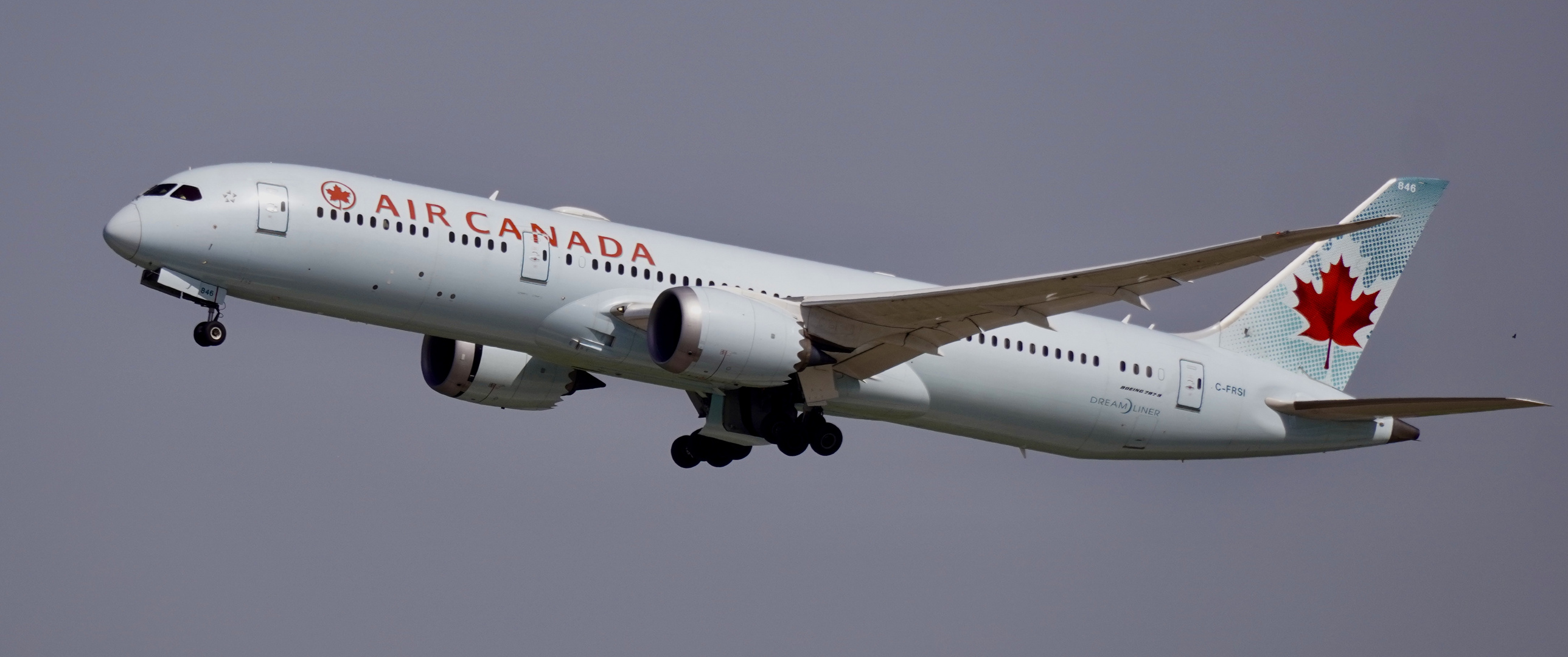 Dreamliner auf dem Weg nach Toronto