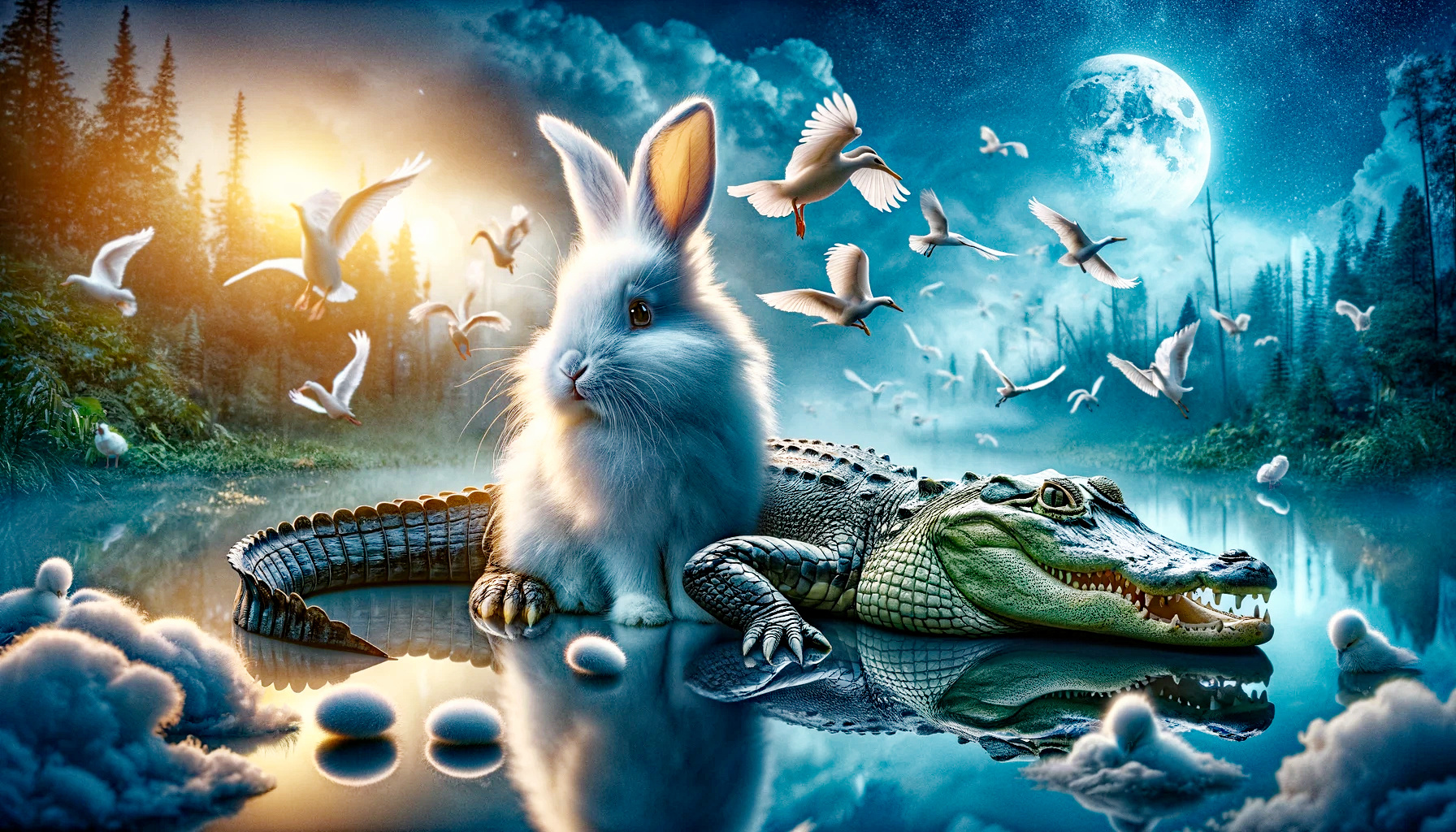 Dreams of a bunny (Surreales mit DALL E3)