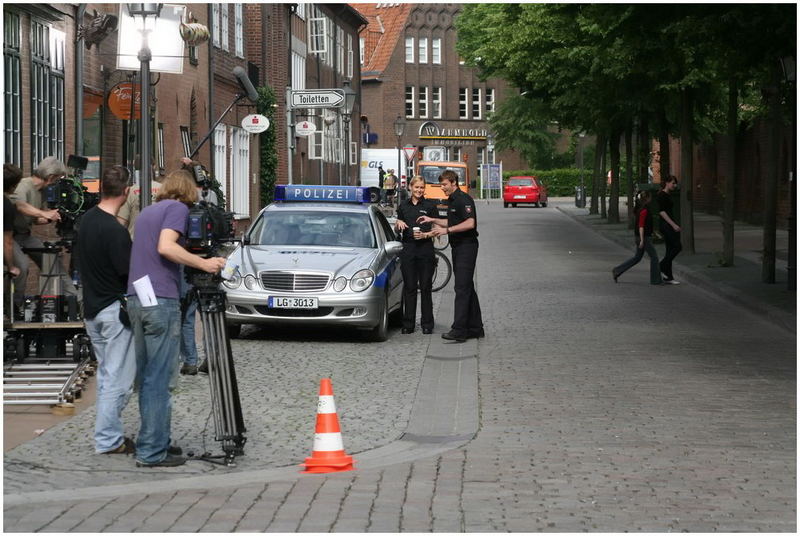 " Dreharbeiten zu Rote Rosen in Lüneburg "