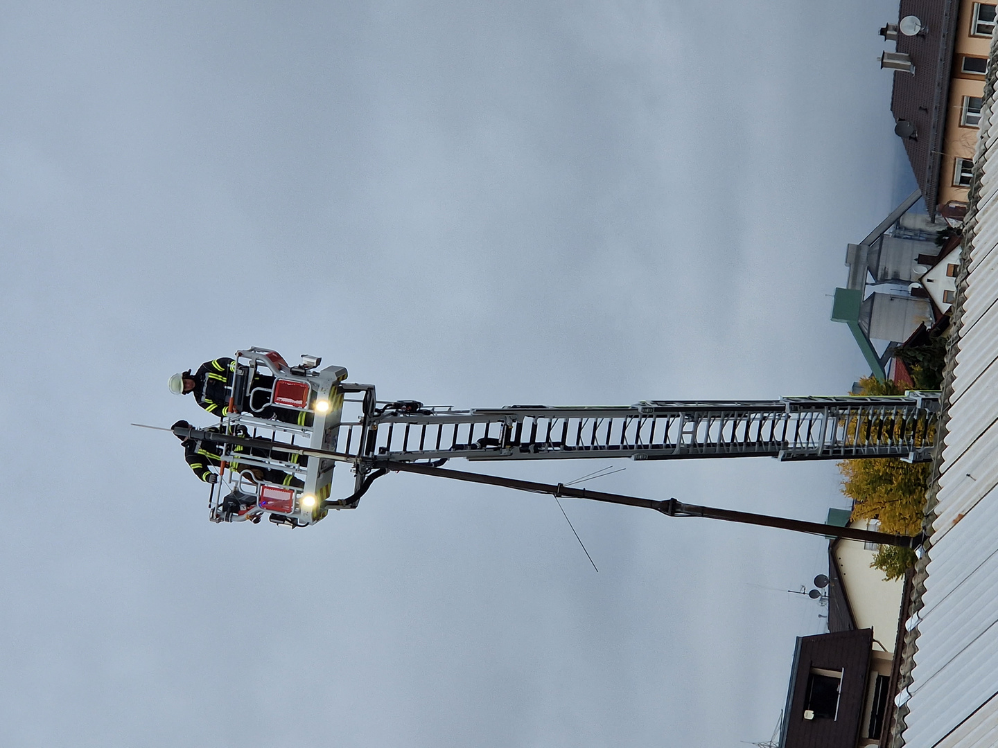 Drehleiter Im Einsatz 