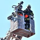 Drehleitereinsatz Feuerwehr Reutlingen