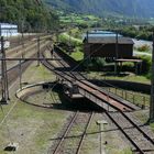 Drehscheibe in Erstfeld, Schweiz