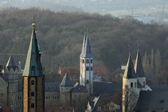 "Drei auf einen Streich"...