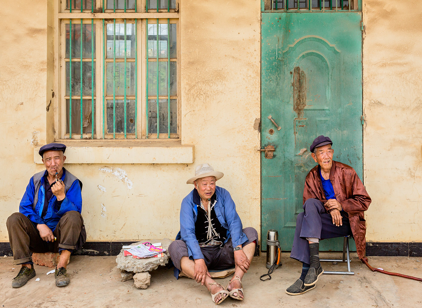 Drei Bauern in Yunnan