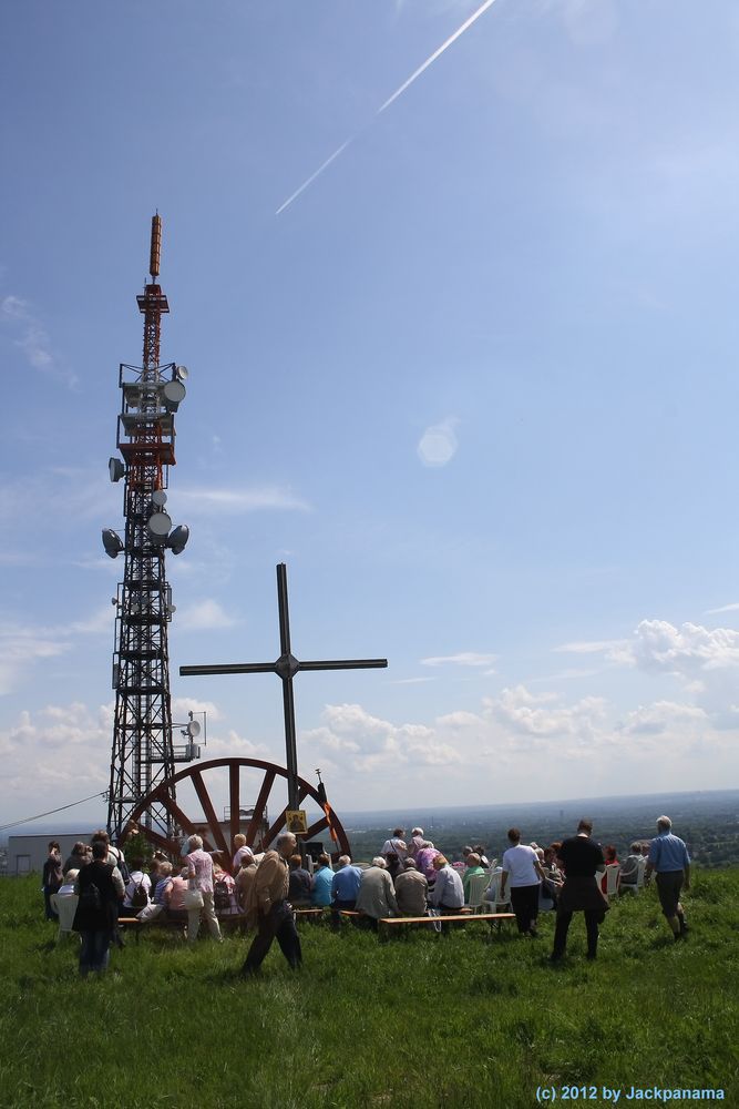 Drei der Landmarken auf der Halde Oberscholven