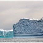 Drei Farben eines Eisberges