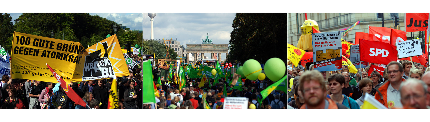 drei Farben unter der Quadriga (Panorama)