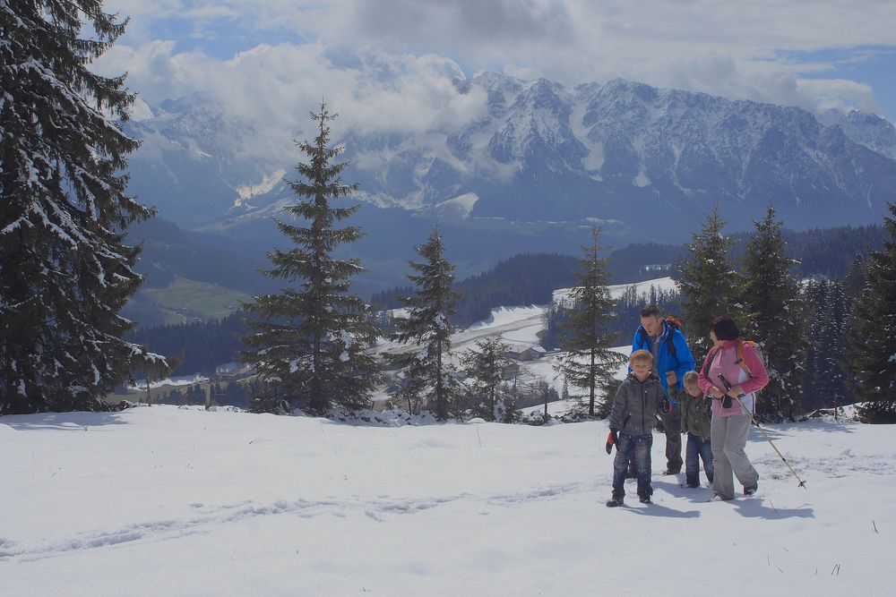 Drei Generrationen Wanderung