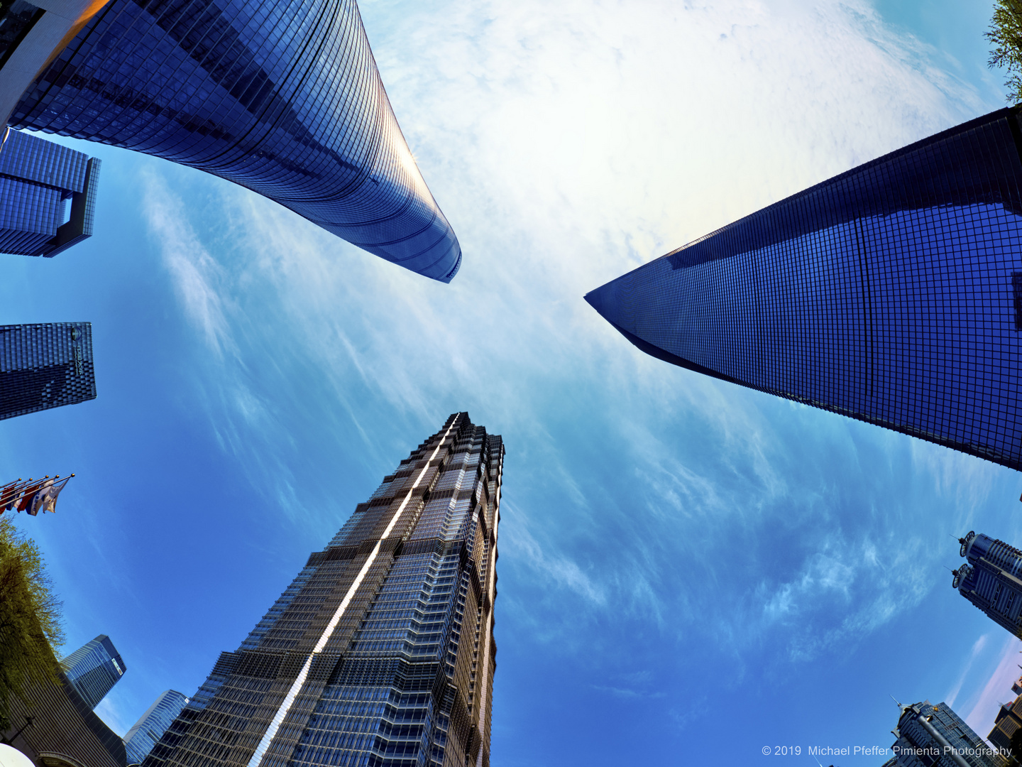 Drei Grazien - Shanghai Tower, Jin Mao Tower und Shanghai World Financial Center