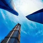 Drei Grazien - Shanghai Tower, Jin Mao Tower und Shanghai World Financial Center