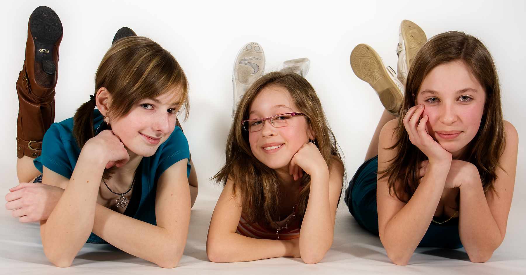 Drei junge Damen